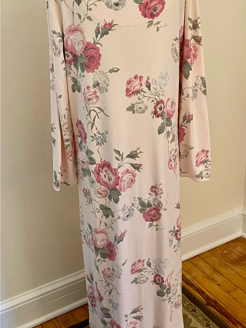 VTG Talbots Intimates Floral Cottagecore Lounge Dress Gown M - Picture 5 of 10